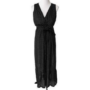 Motherhood Maternity Polka Maxi Dot Dress size M